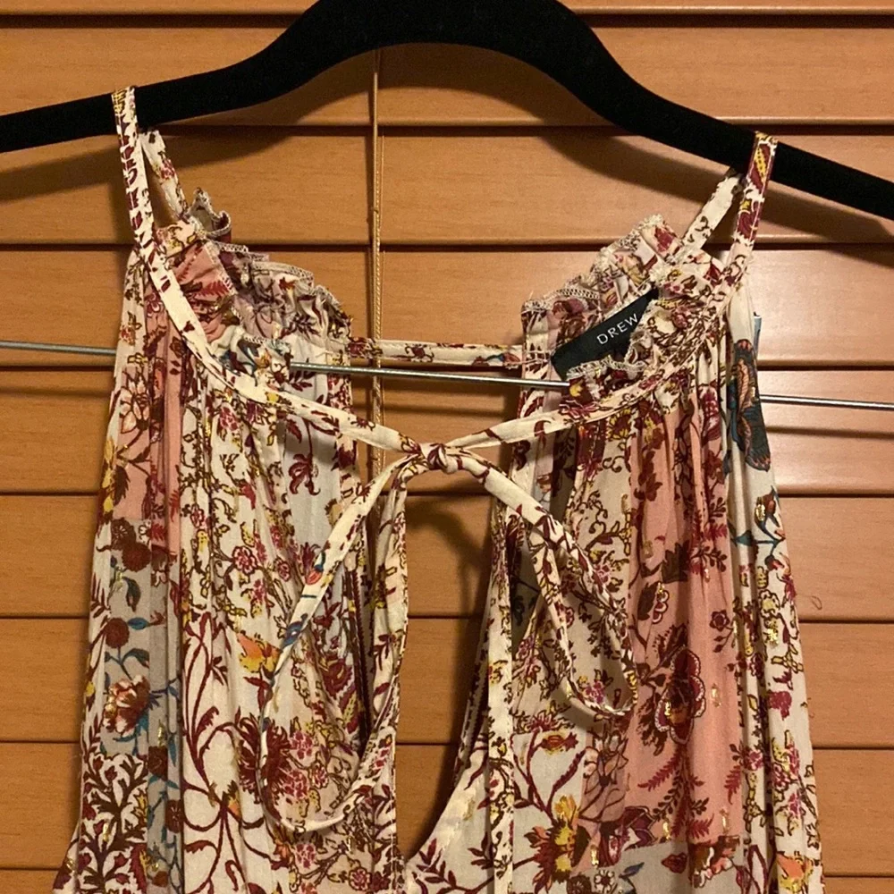 Shimmer Floral Maxi Dress - Picture 2 of 5